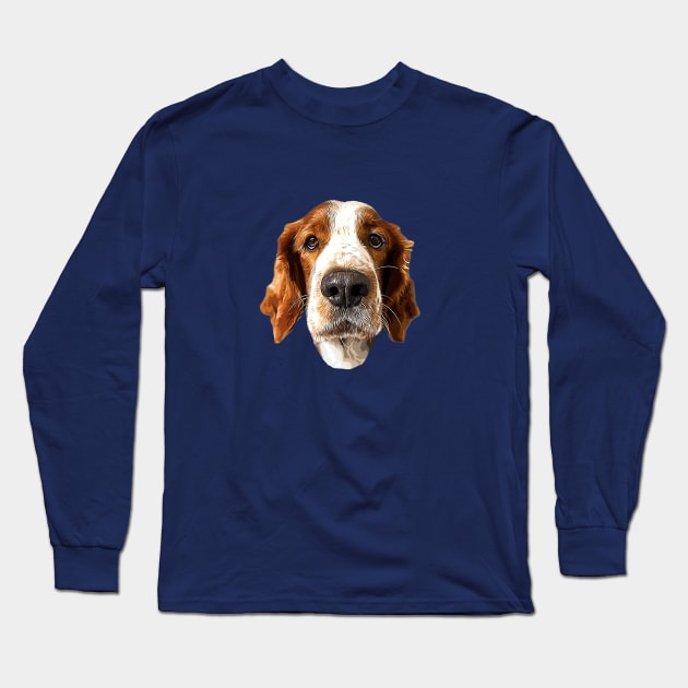 Welsh Springer Spaniel Gorgeous Dog Art Long Sleeve T-Shirt by ElegantCat